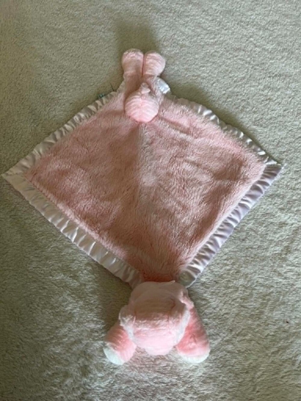 My Blanky Pink Bear My name is Karrigan Security Blanket